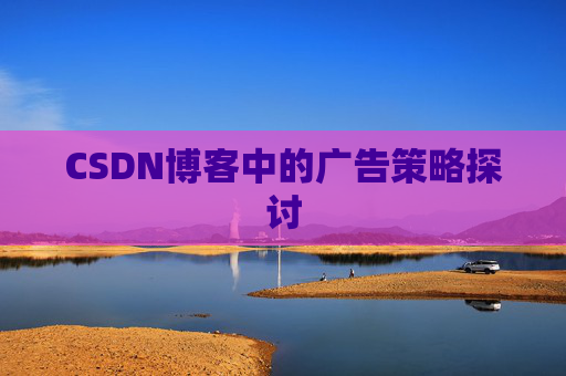 CSDN博客中的广告策略探讨